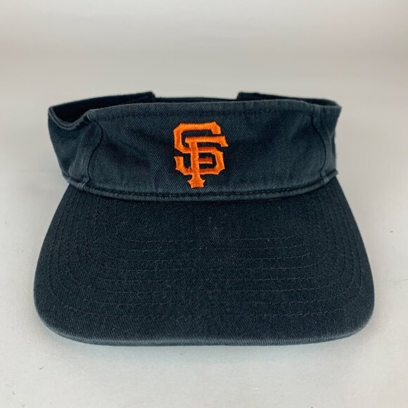 San Francisco Giants MLB Black 47 Brand Strapback Adjustable Visor - Picture 2 of 6